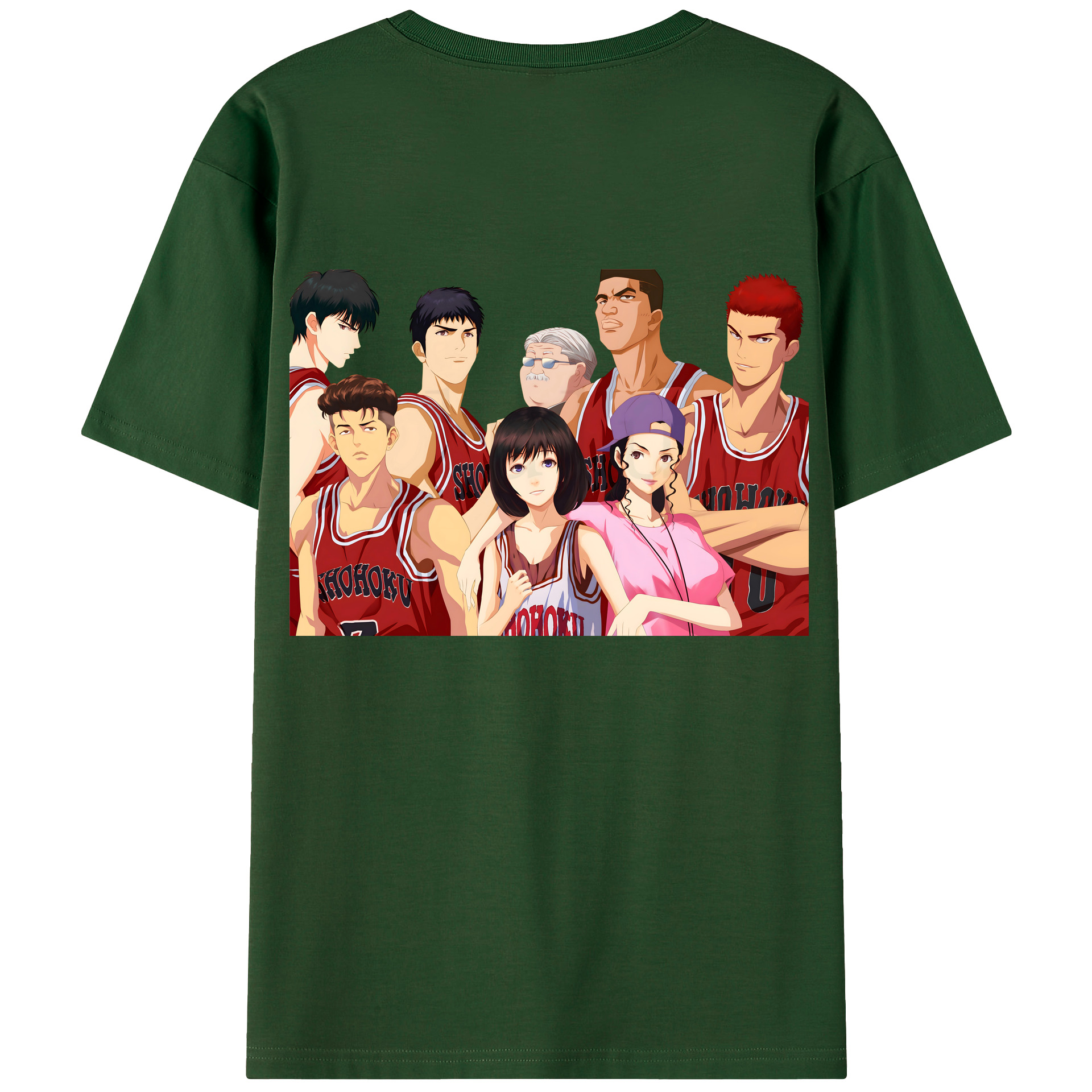 SLAM DUNK／スラムダンク 綿100％半袖Tシャツ（背面プリント）